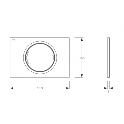PRZYCISK MEPAZERO A31 3/6L (CHROM) 421 858